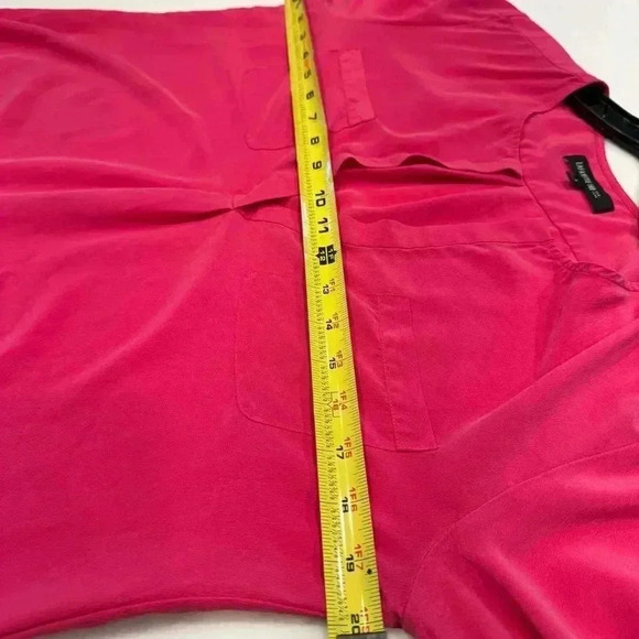 Lafayette 148 women’s long sleeve silk pink blouse front pockets sz 4 - Picture 9 of 9